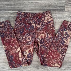 KiraGrace Paisley High-Waist Leggings XS | Boho Luxe Yoga Pants